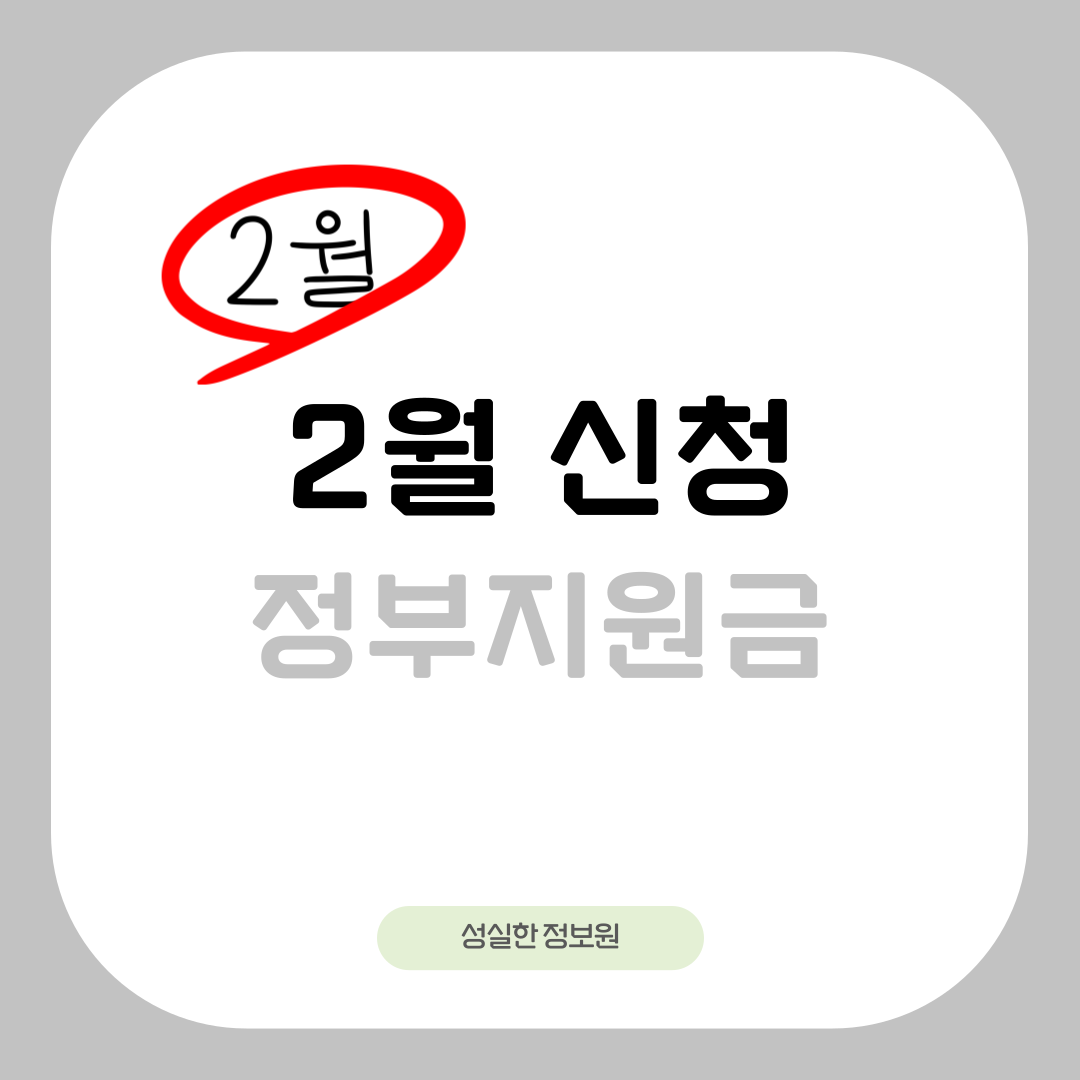 2월신청 정부지원금