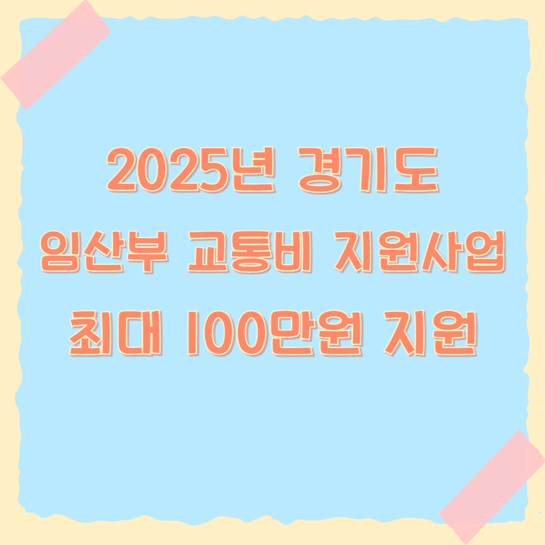 임산부 교통비 지원
