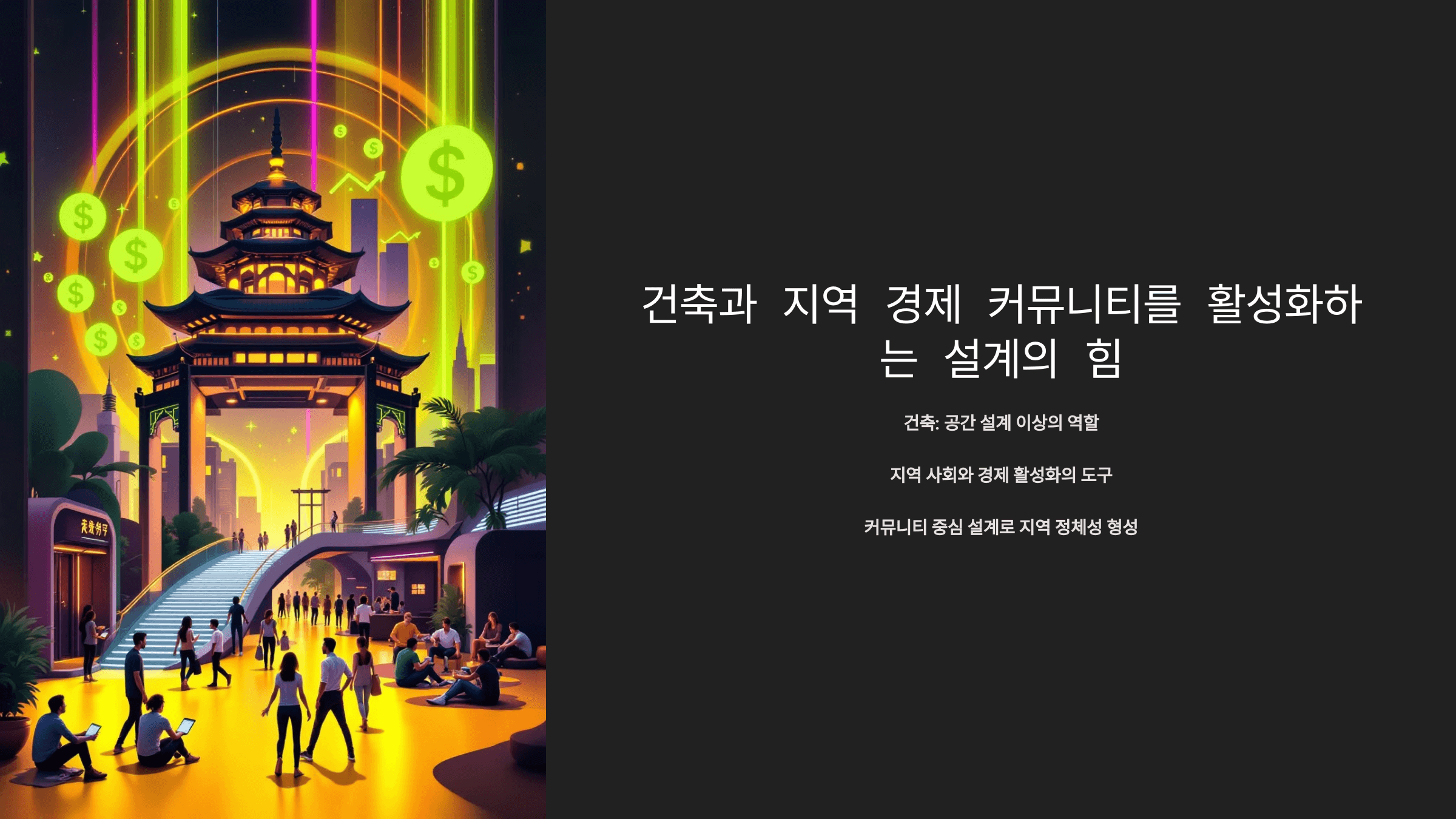 건축과 지역 경제_사진