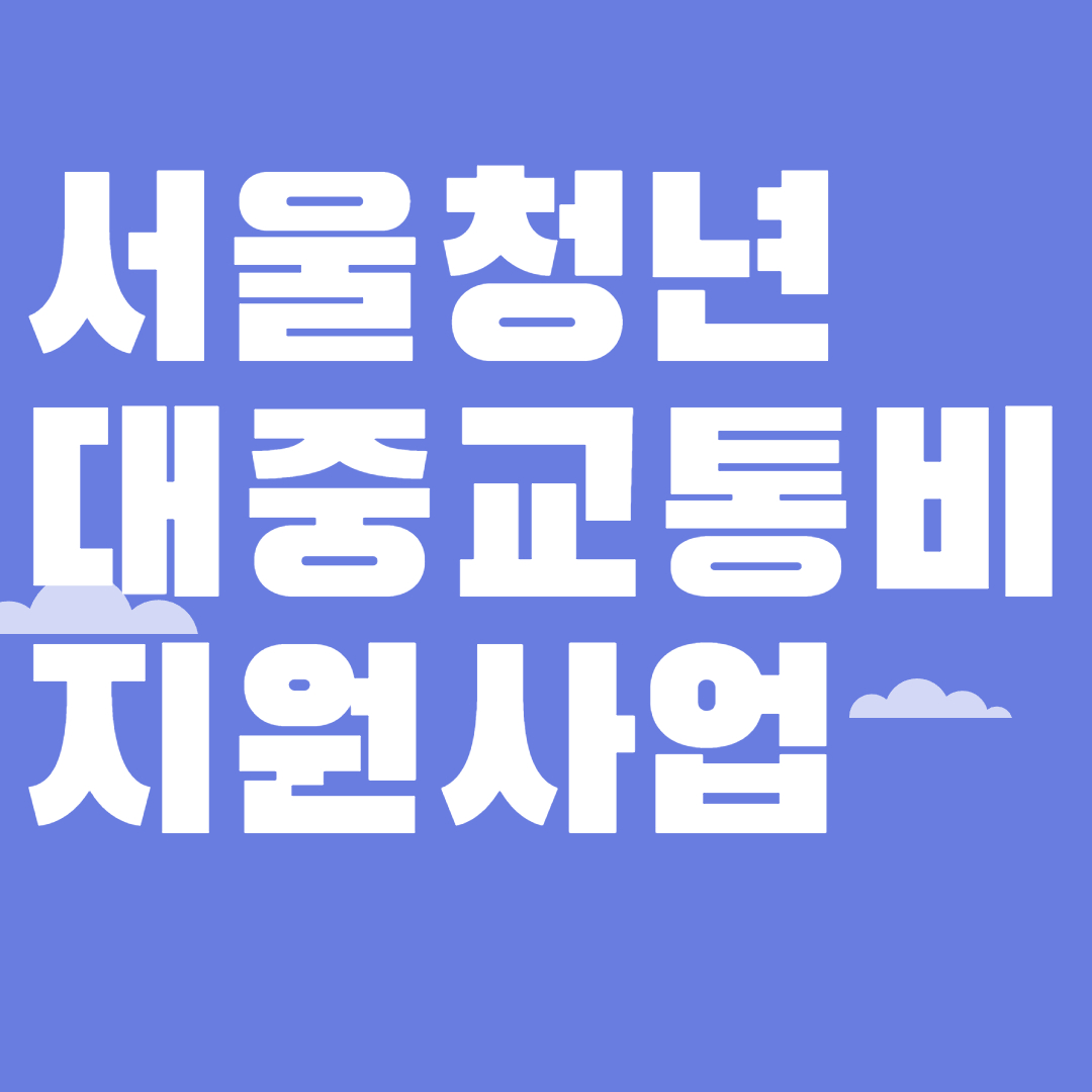 서울청년대중교통비 지원사업