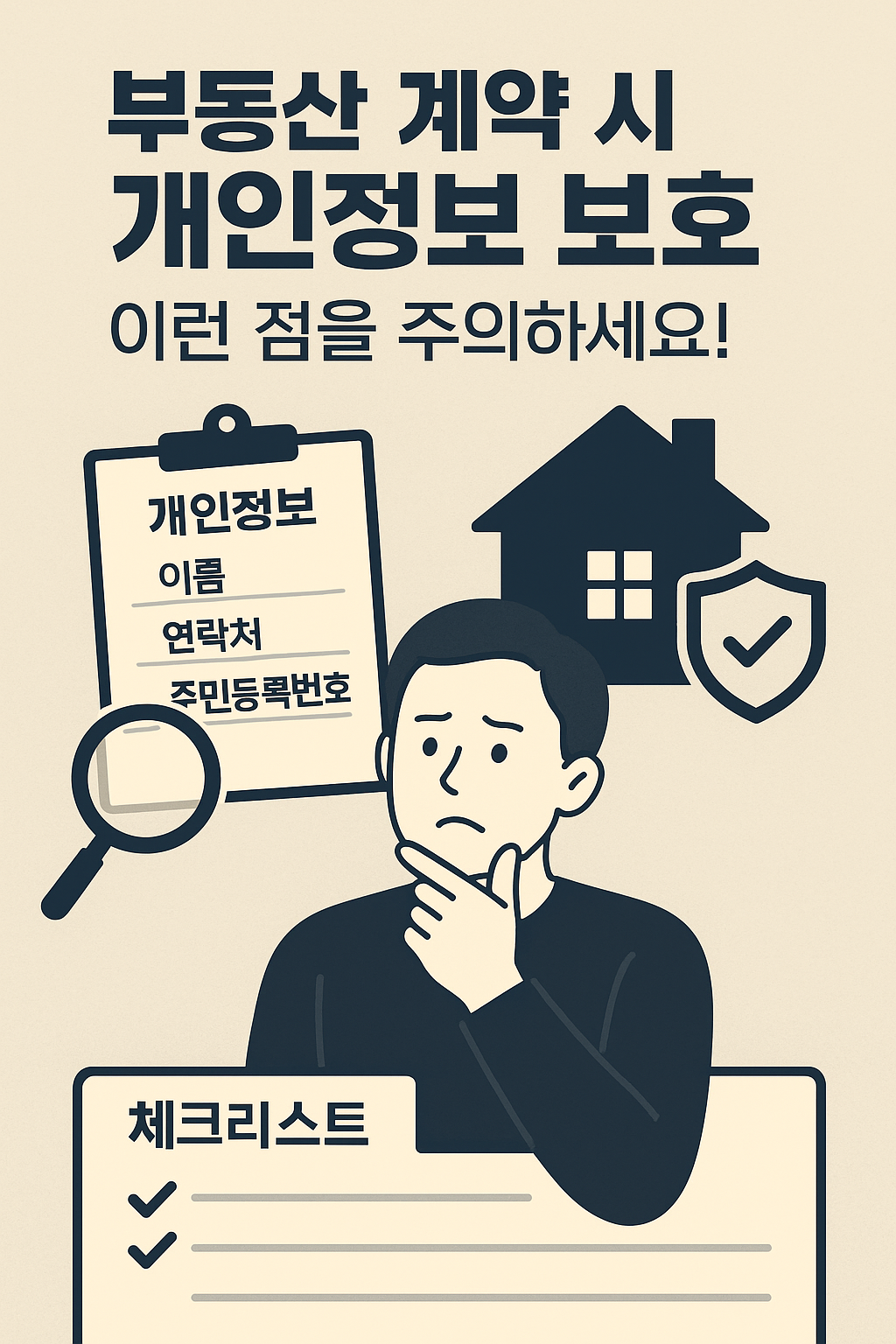 부동산 계약 시 개인정보 보호, 반드시 알아야 할 체크리스트