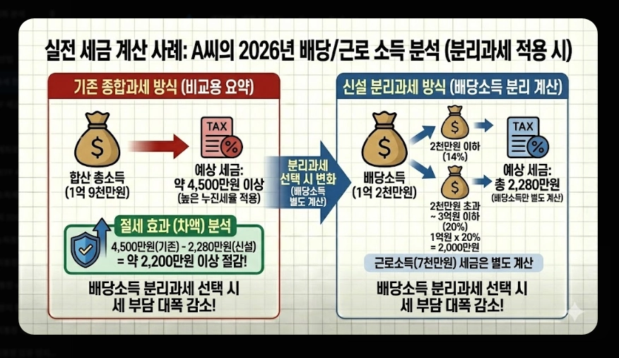 배당소득세 분리과세 [2026년 신설] 구간별 세율&middot;대상 기업 요건&middot;최대 30% 절세 전략