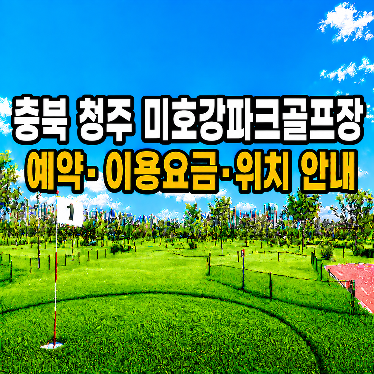 충북 미호강파크골프장(청주) 예약하는 법&middot;이용요금&middot;위치 한눈에 정리
