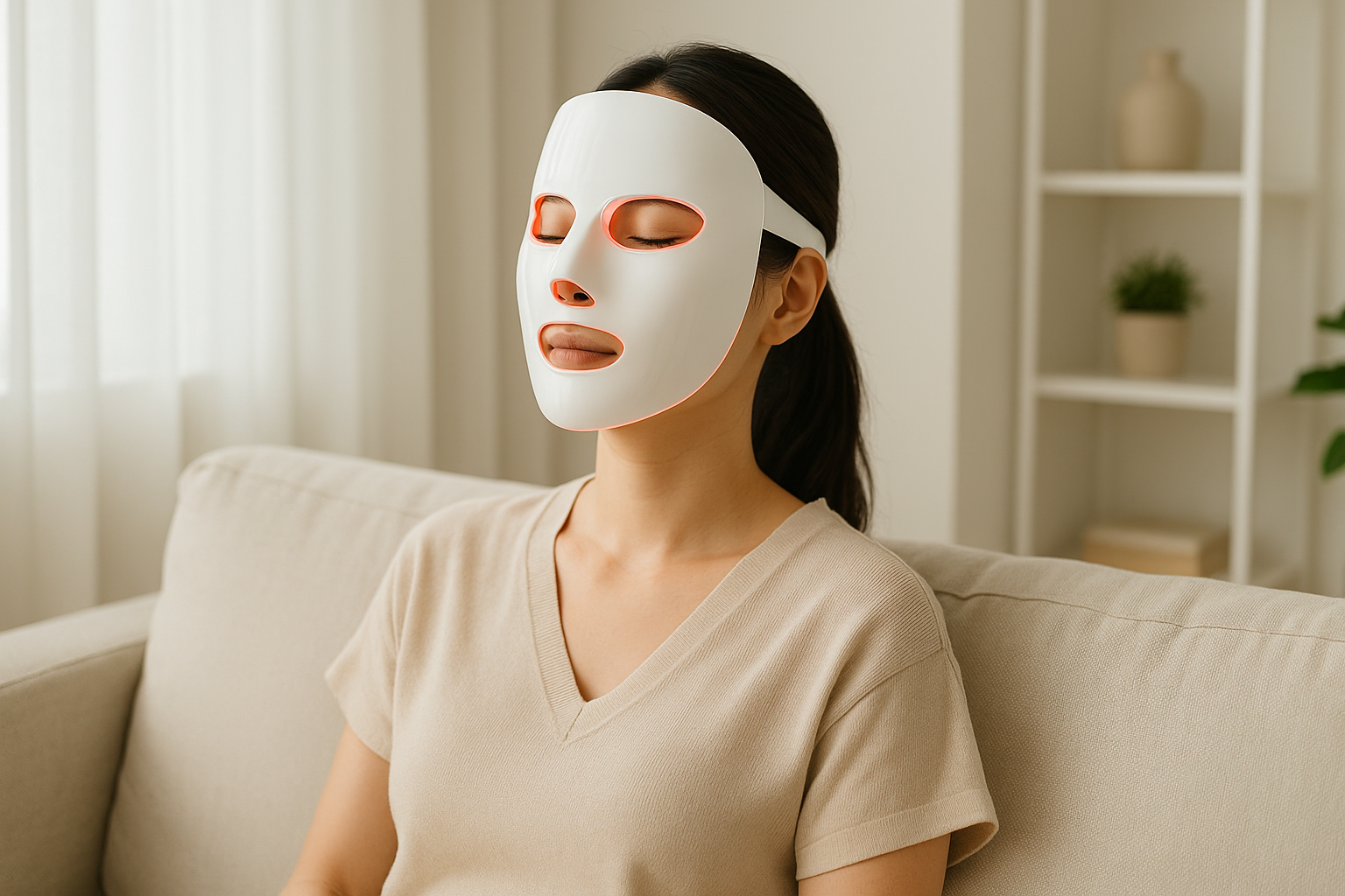 LED 마스크를 이용한 피부 관리