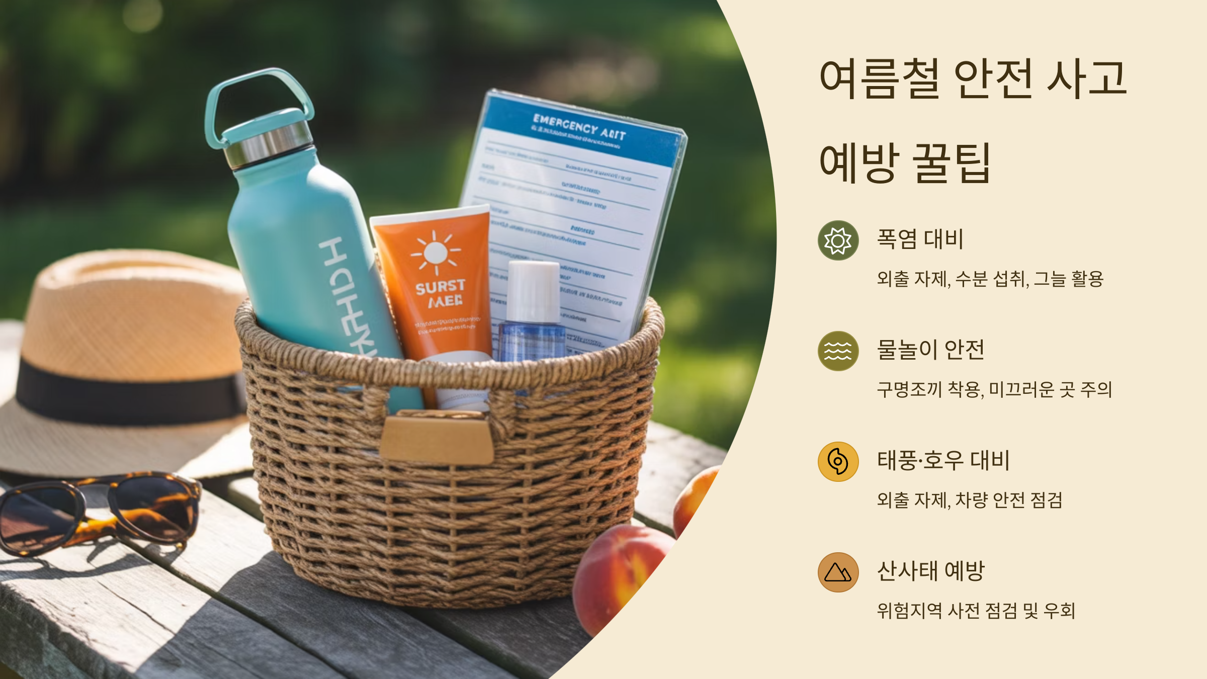 여름철 안전 사고 예방 꿀팁