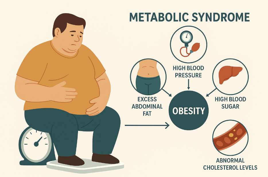 비만과 대사증후군의 관계 설명 사진