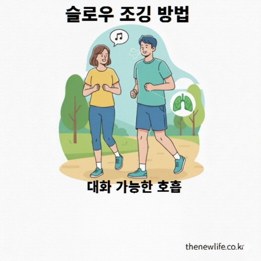 슬로우 조깅 호흡법 – 대화 가능한 호흡, 2박자 리듬 호흡, 복식호흡 안내