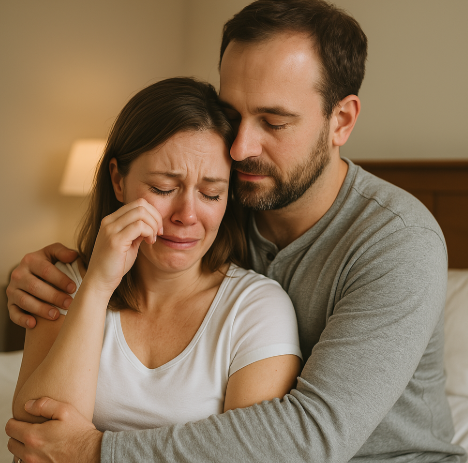 산후 우울증을 겪고 있는 모습 사진