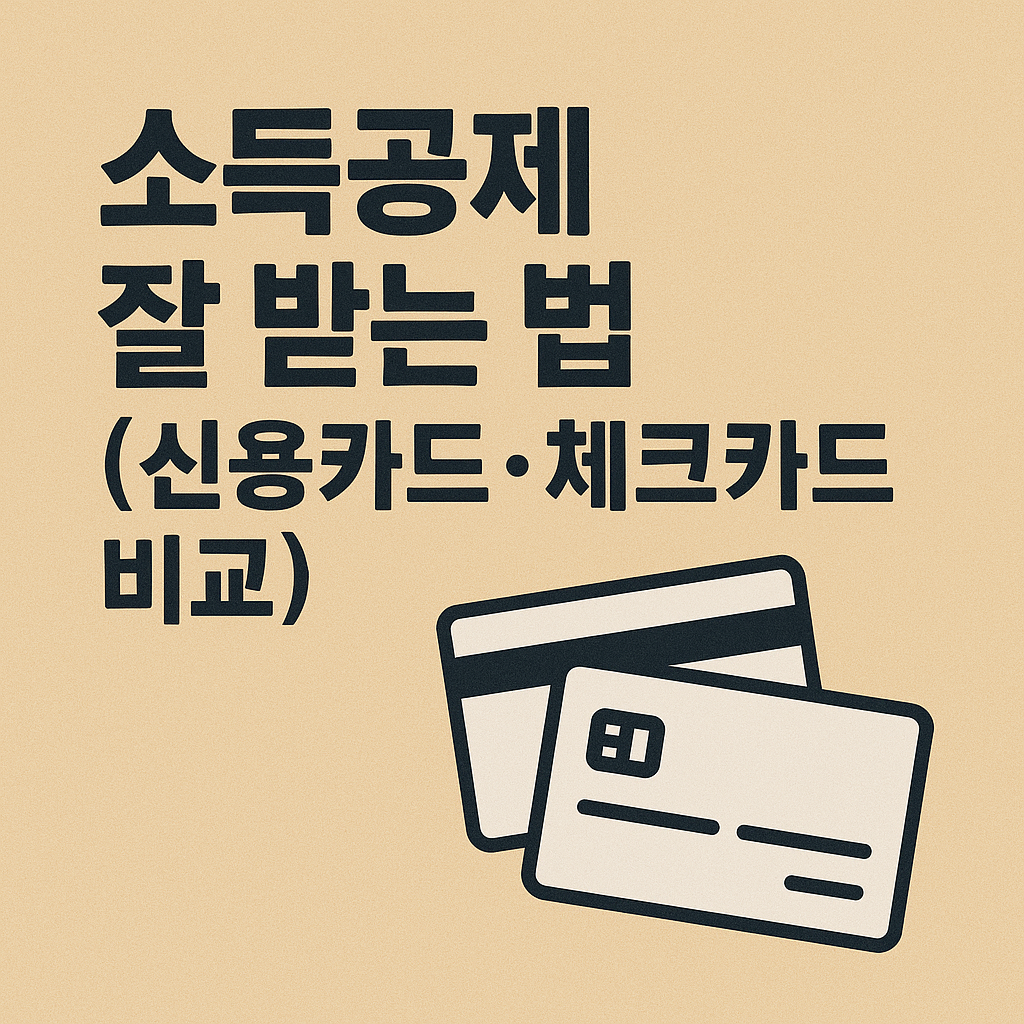 소득공제 잘 받는 법 관련 이미지