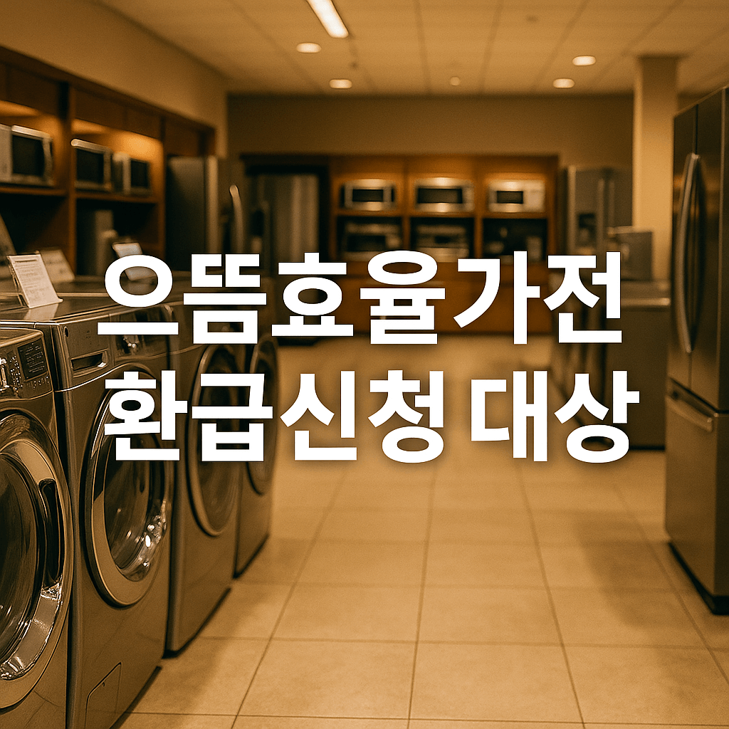 으뜸효율가전 환급신청 대상