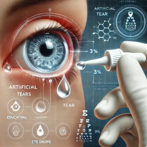 인공눈물 점안 장면