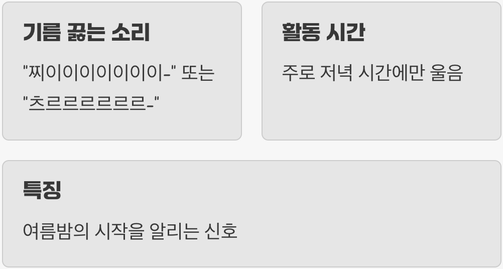 4. 해 질 녘의 연주가&amp;#44; 유지매미 (기름 끓는 소리)
