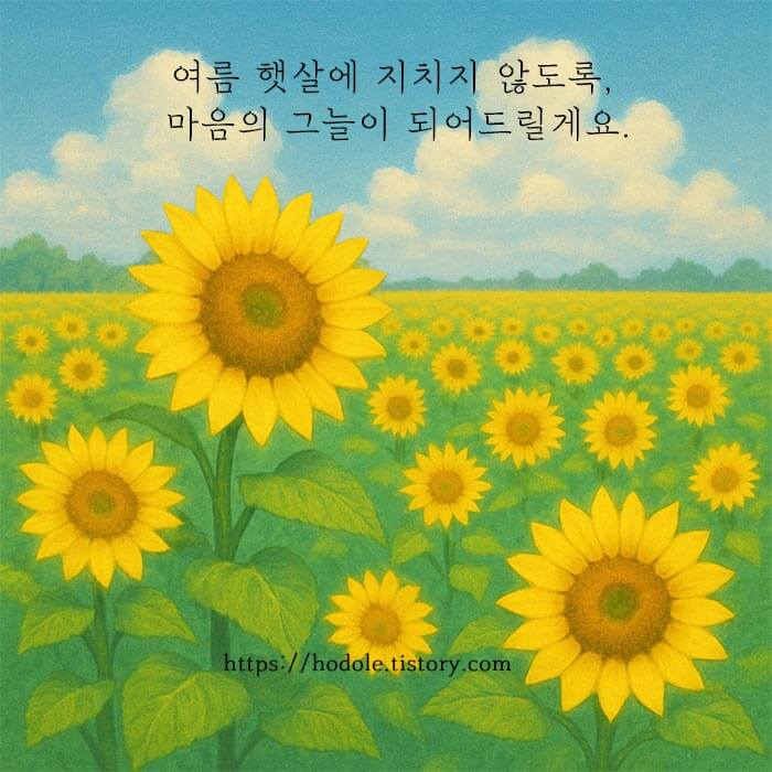 여름철 안부인사 이미지