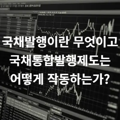 국채발행이란 무엇이고 국채통합발행제도는 어떻게 작동하는가?