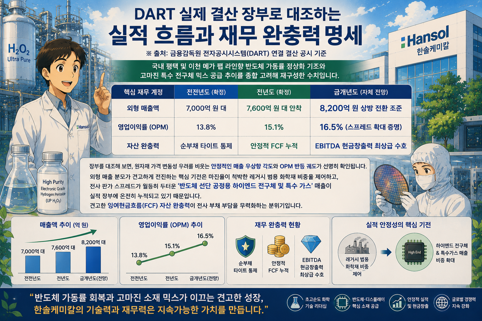 한솔케미칼 재무 실적 분석