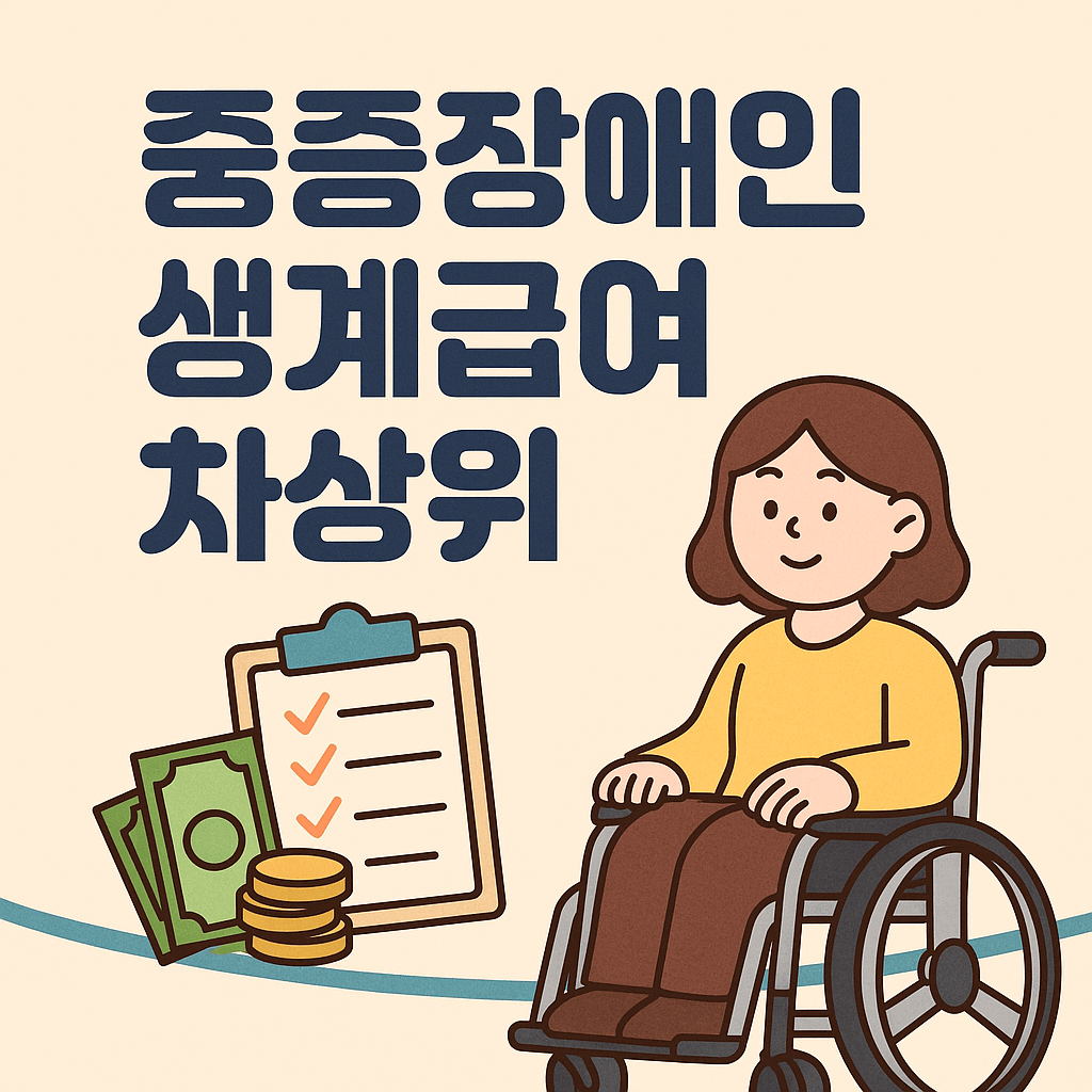 중증장애인 차상위 생계급여 신청 방법 및 기준 안내 관련 사진
