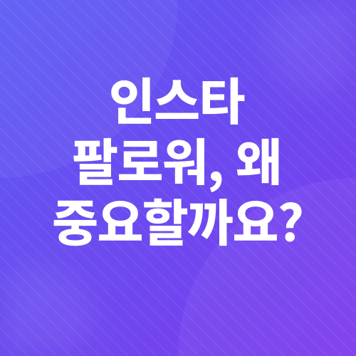 인스타그램 팔로워 늘리기_1