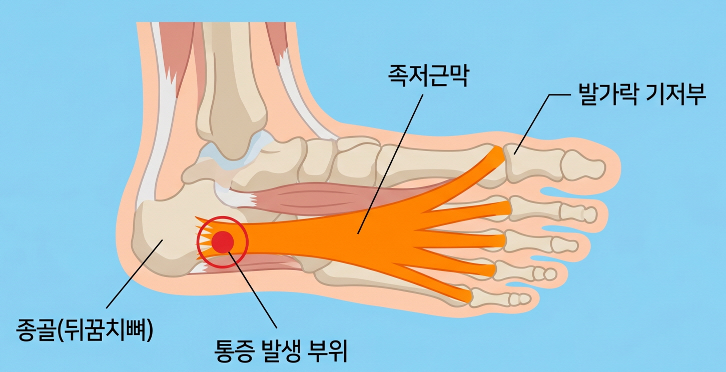 족저근막염 완화 운동 7가지