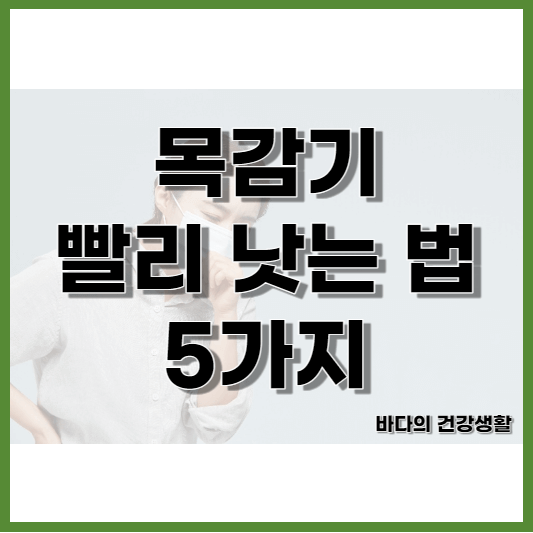 목감기 증상과 목감기 빨리 낫는 법 5가지