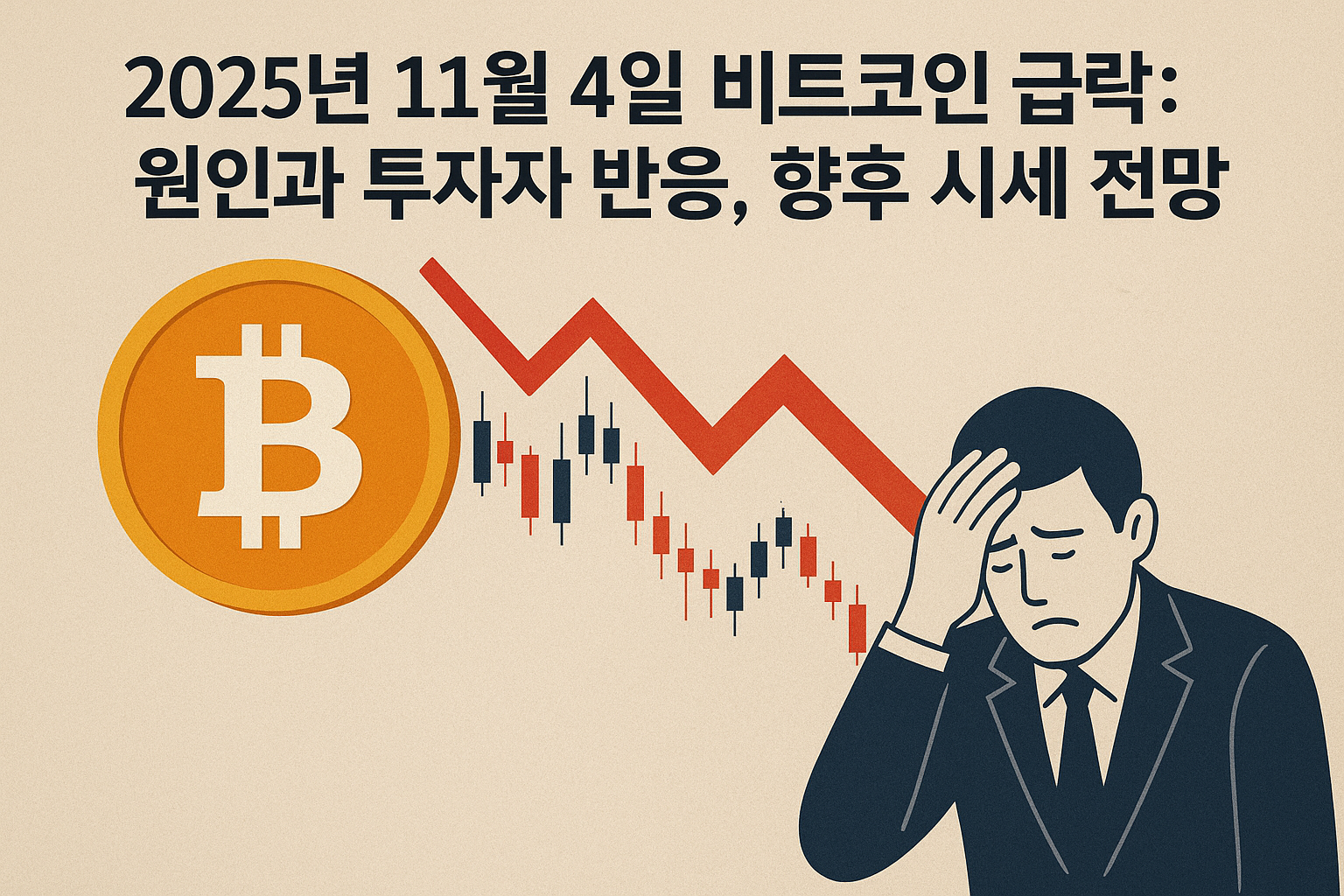 2025년 11월 4일 비트코인 급락: 원인과 투자자 반응, 향후 시세 전망 이미지