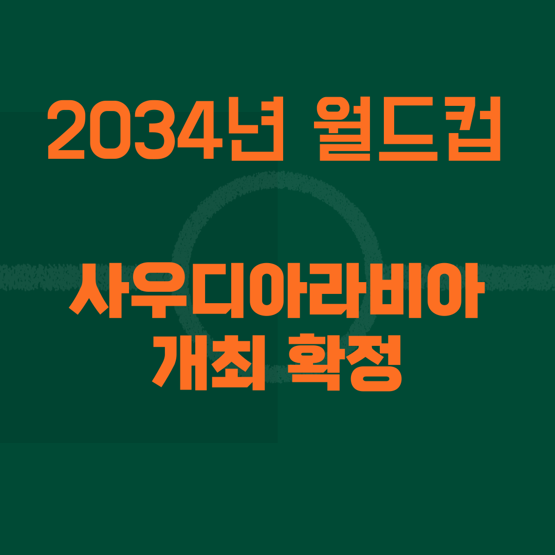 2034년 월드컵, 사우디아라비아 개최 확정 새로운 시대의 시작