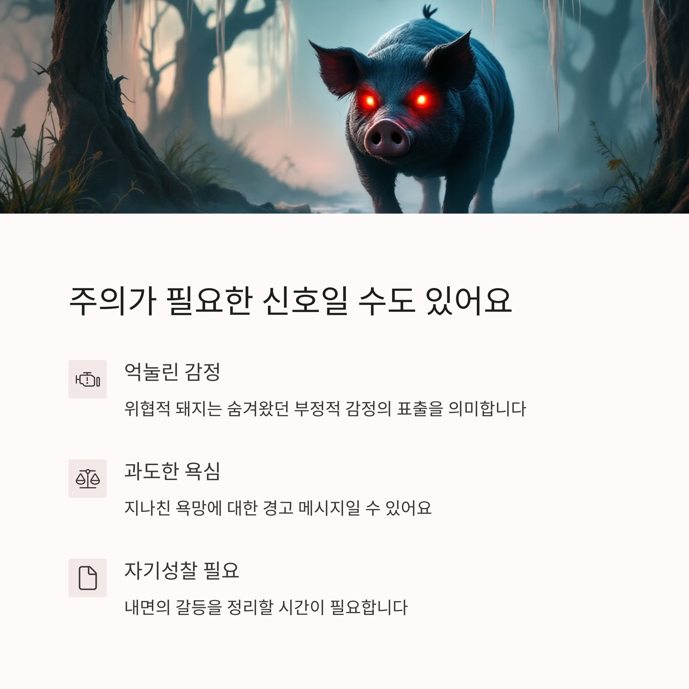 돼지가 당신에게 다가오는 꿈