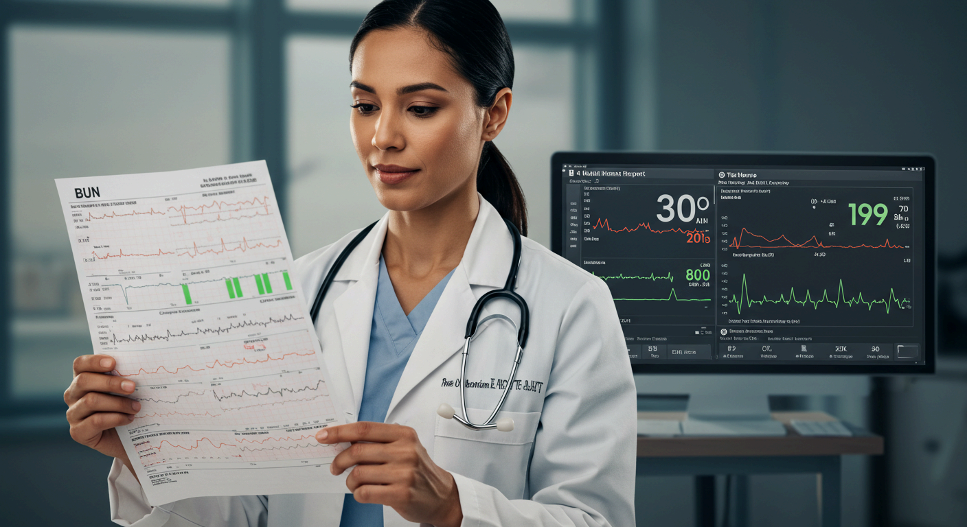 BUN 수치 높으면 신장 기능 저하 의심