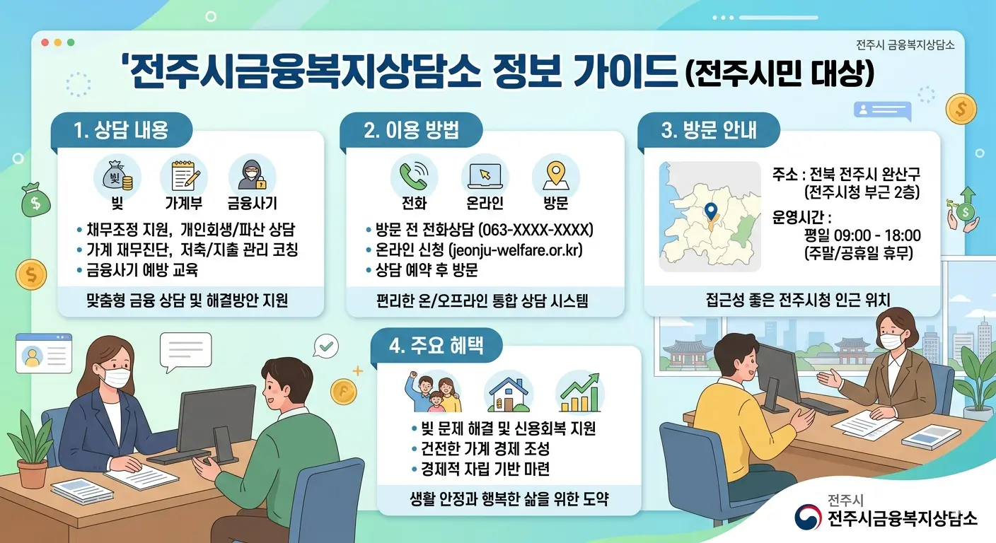 전주시 금융복지상담소 관련 이미지