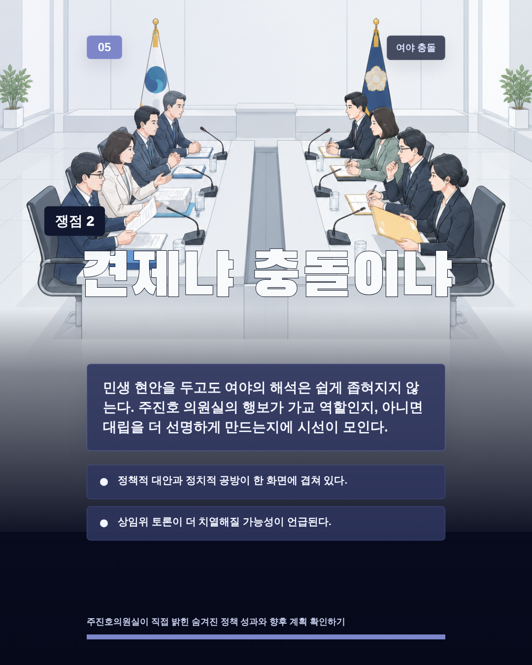 견제냐 충돌이냐