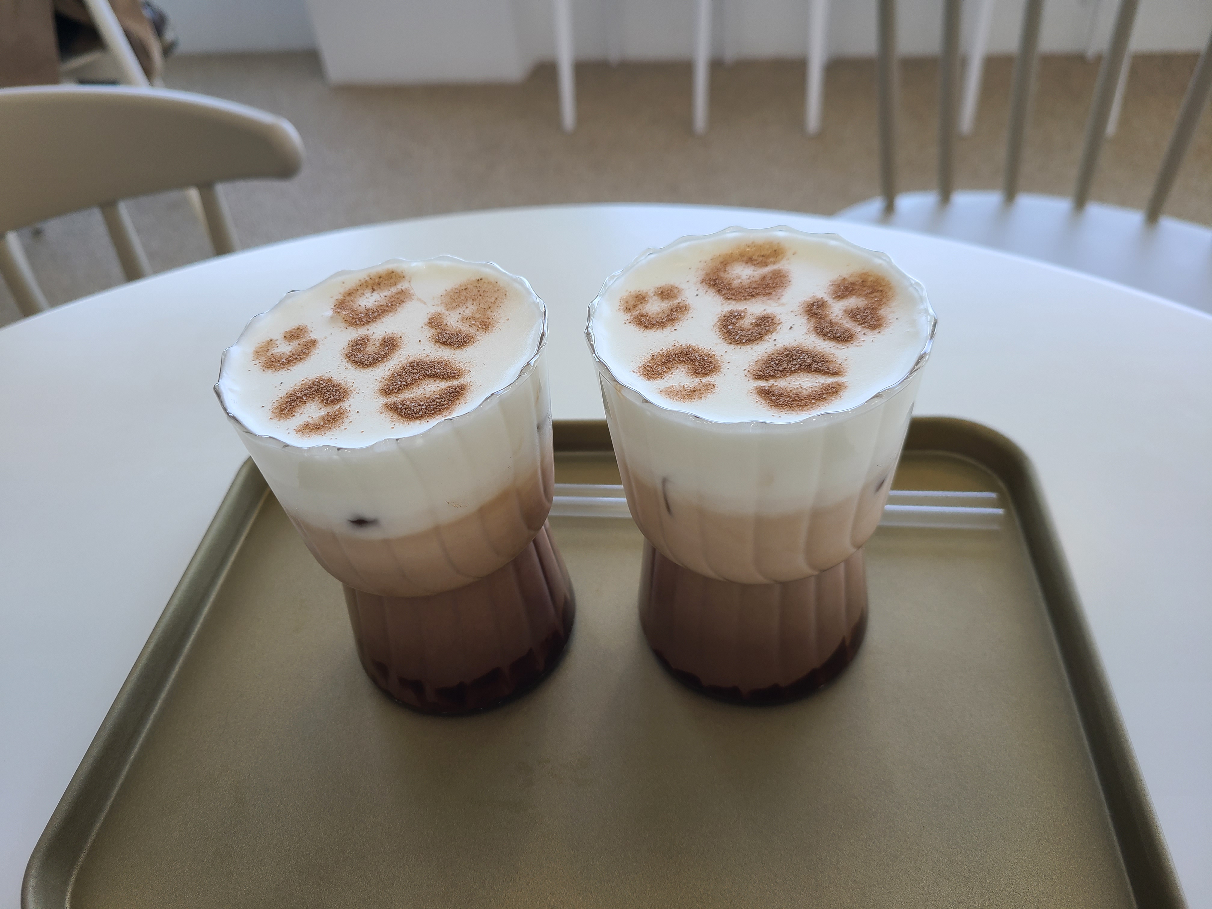 안목해변 카페 레오파드 호피카페라떼