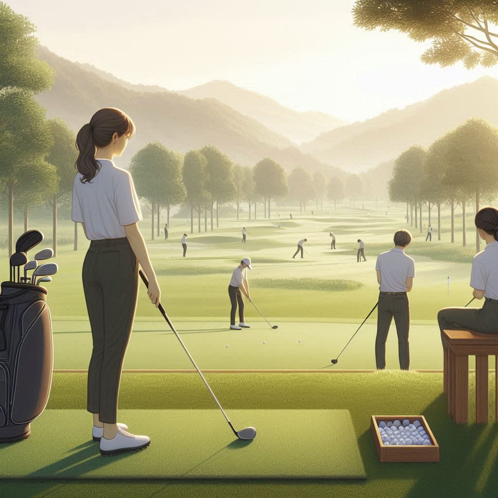 실외골프연습장 배경