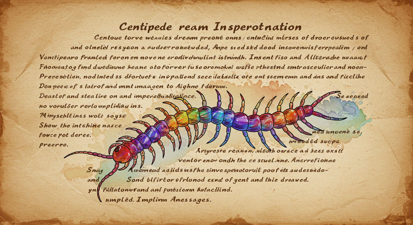 지네가 여러 마리 동시에 등장하는 꿈