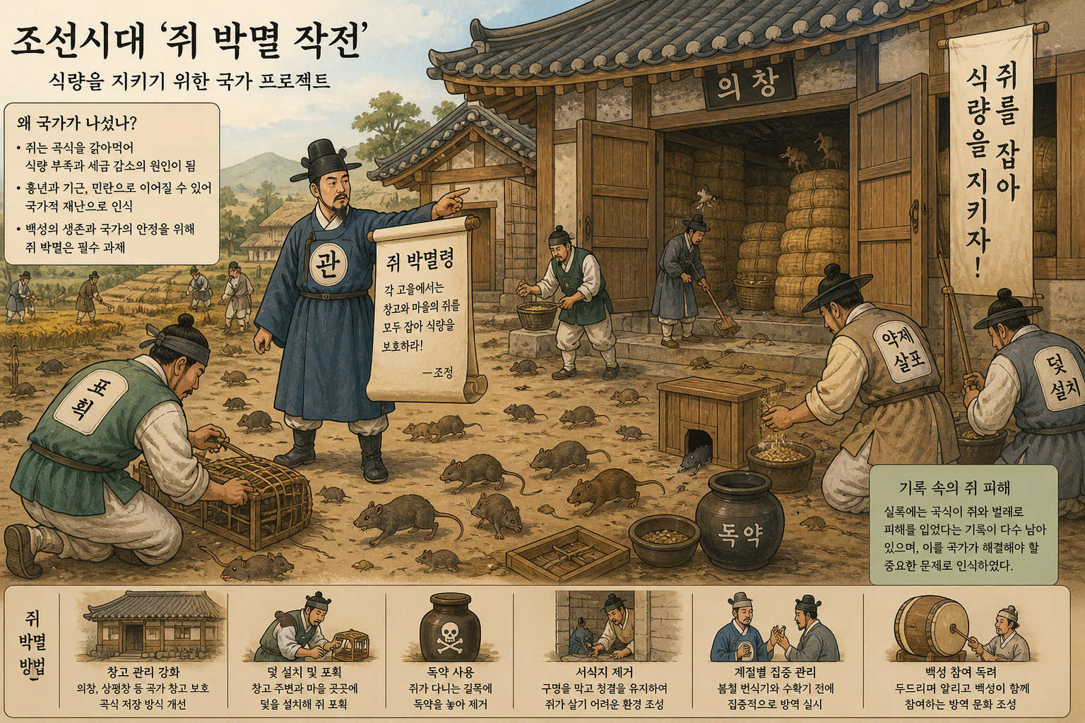 조선시대 &lsquo;쥐 박멸 작전&rsquo; 실제 기록