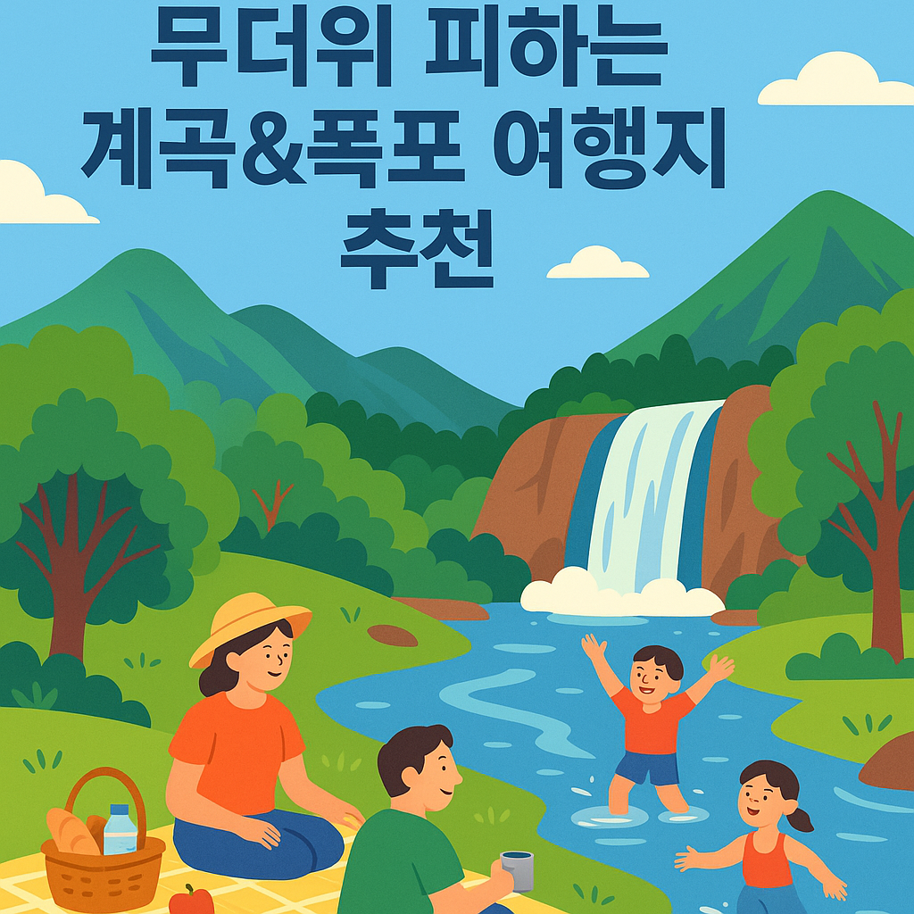 무더위 피하는 계곡&amp;폭포 여행지 추천｜가족 단위 당일치기 코스