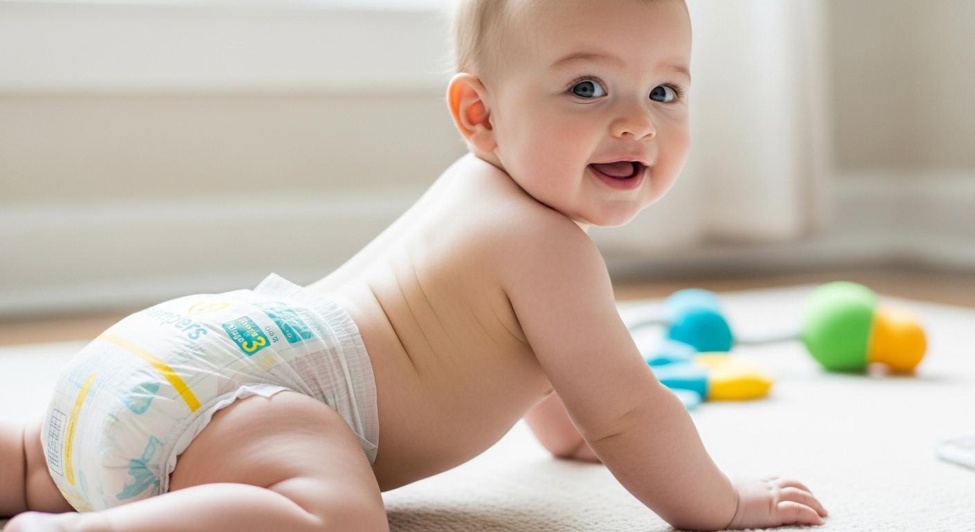 팸퍼스 기저귀 3단계