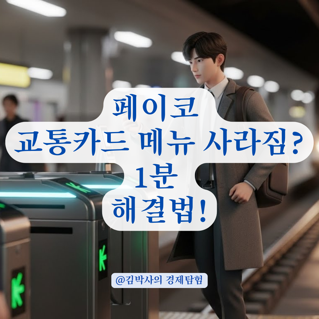 페이코 앱 교통카드 메뉴 안 보일 때 확인해야 할 원인 총정리