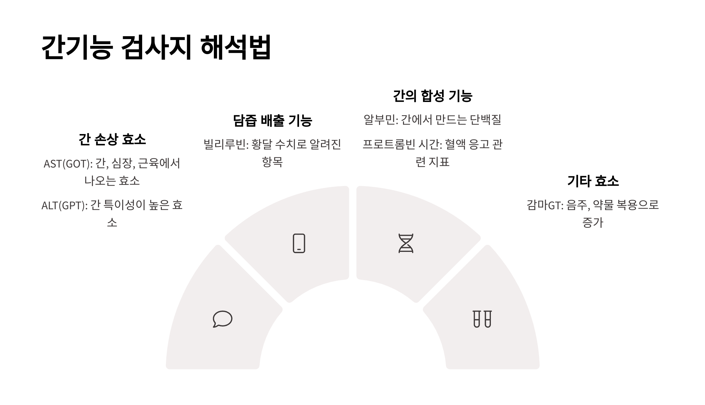 간기능 검사지 해석법 안내