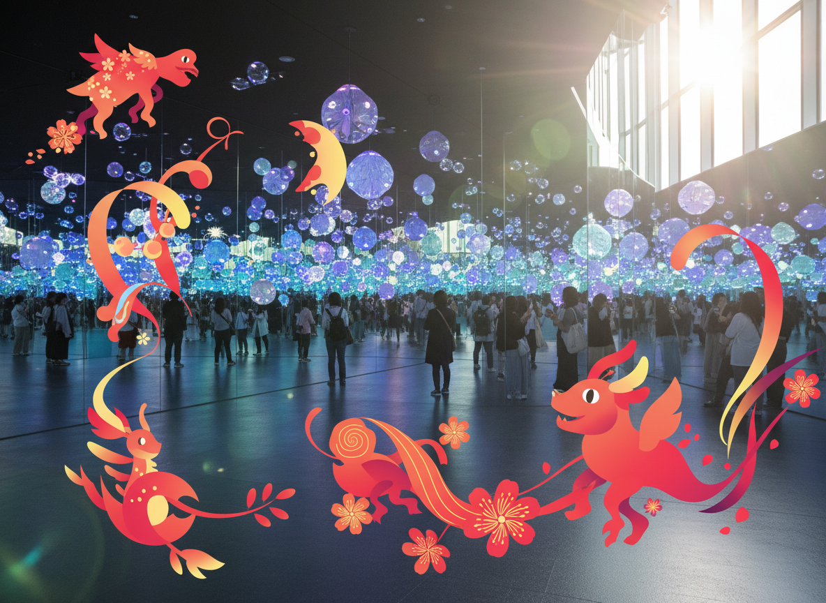 2026 도쿄 팀랩 보더리스 티켓 예약 위치 