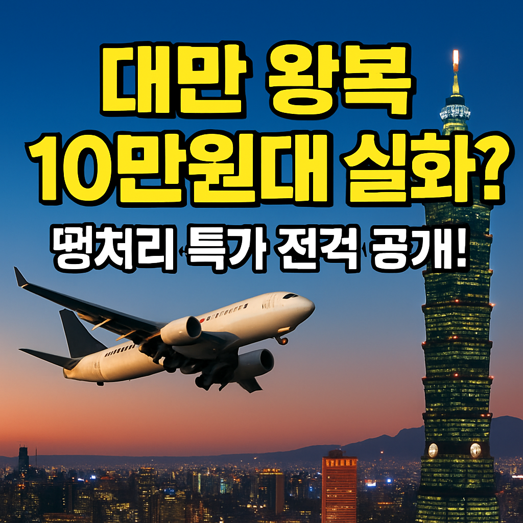 대만 땡처리 항공권 추천