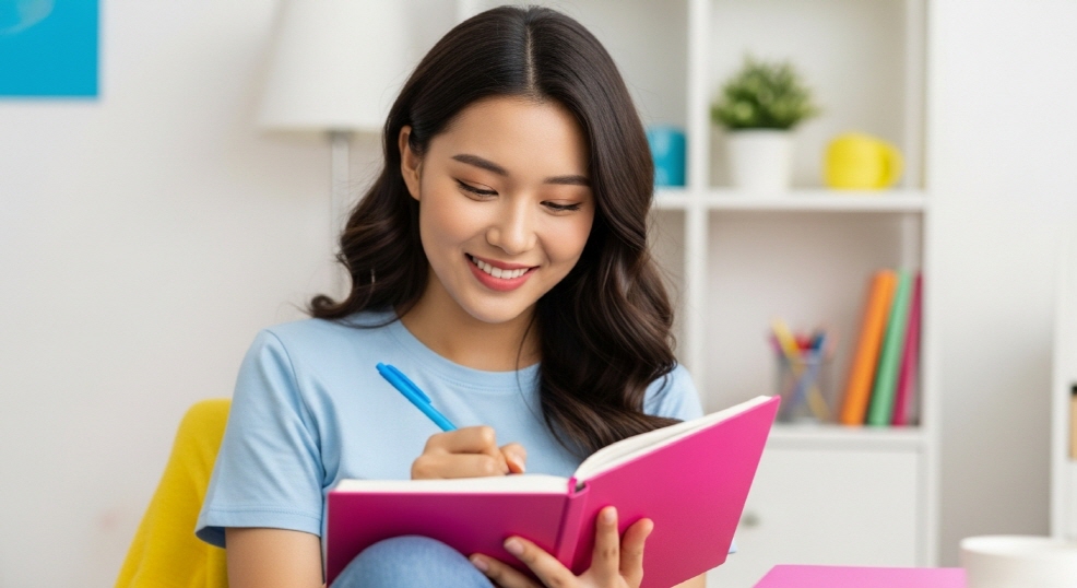 상담 전 계획 세우는 모습