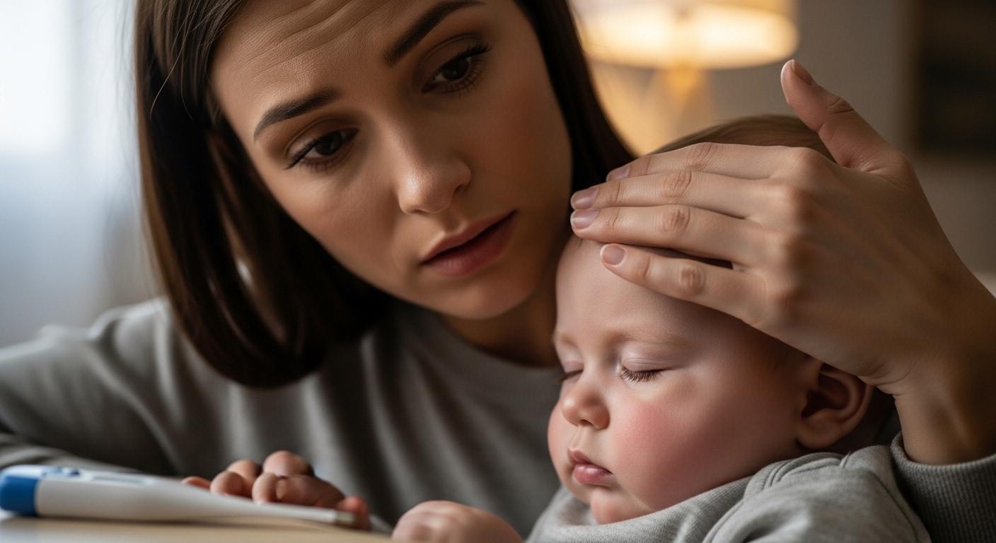 아기 열 병원 방문 시기