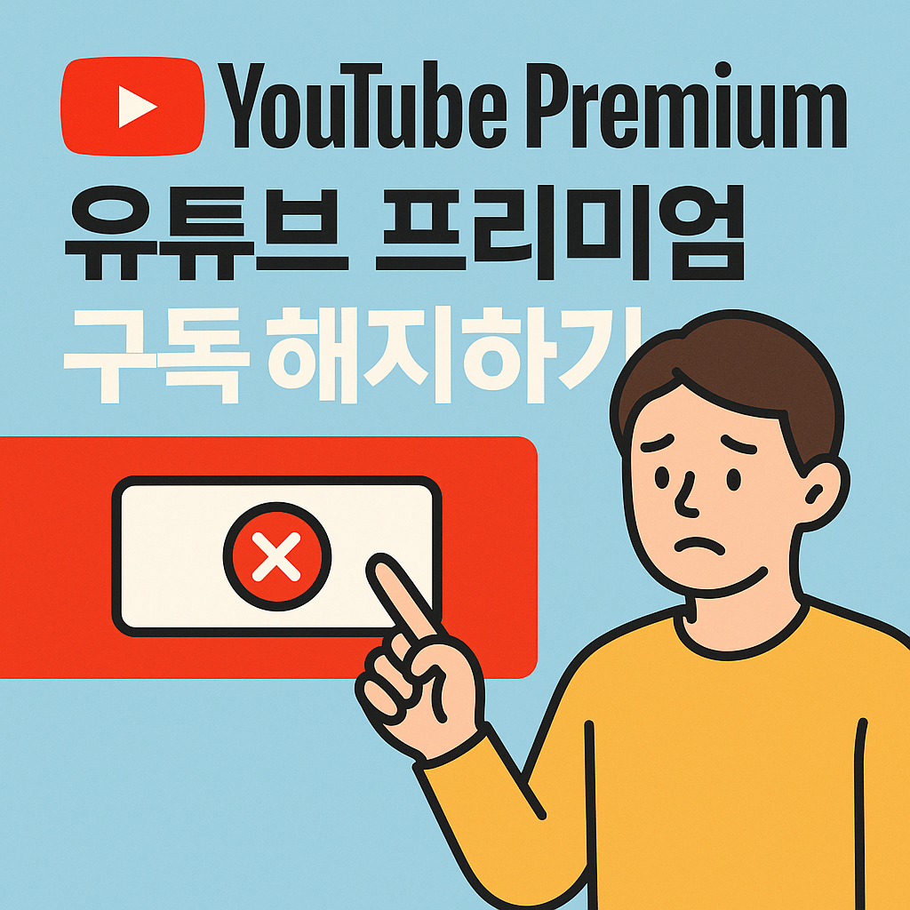 유튜브 프리미엄 구독 해지 방법 &amp; 환불 총정리 (2025년 최신)