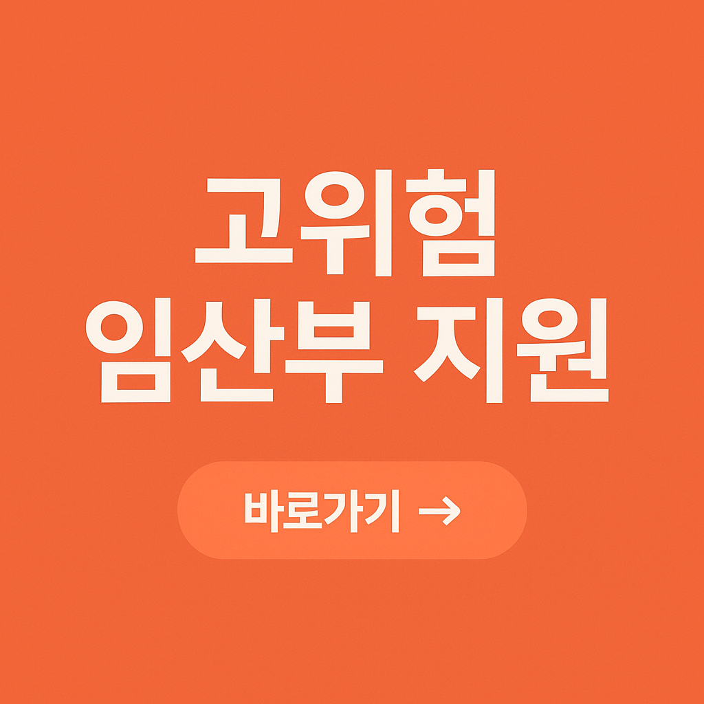 고위험 임산부 의료비