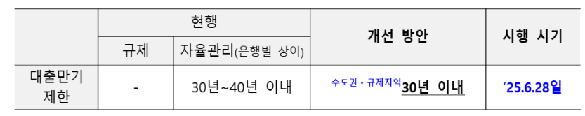 대출만기제한