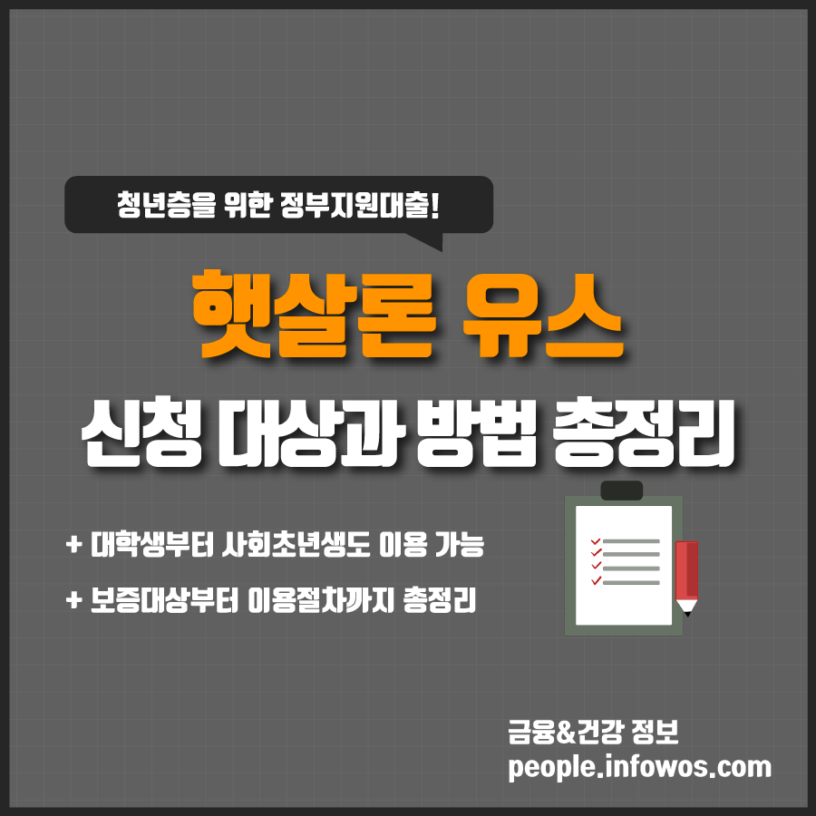 햇살론유스 이용방법