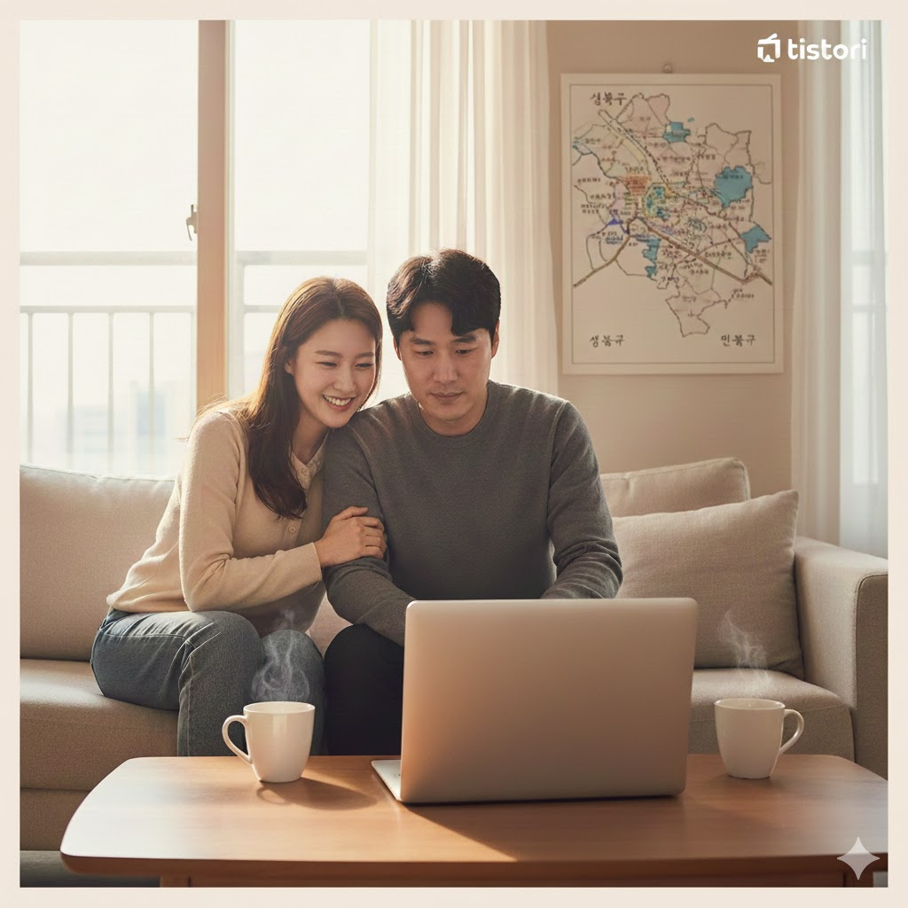 신혼집을 알아보는 예비부부
