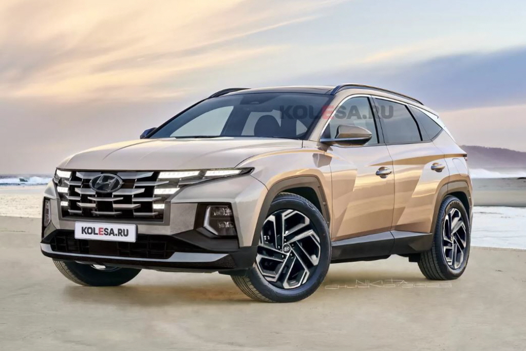 현대자동차의 대표 준중형 SUV &#39;투싼 페이스리프트&#39;의 예상도가 새롭게 등장했다.