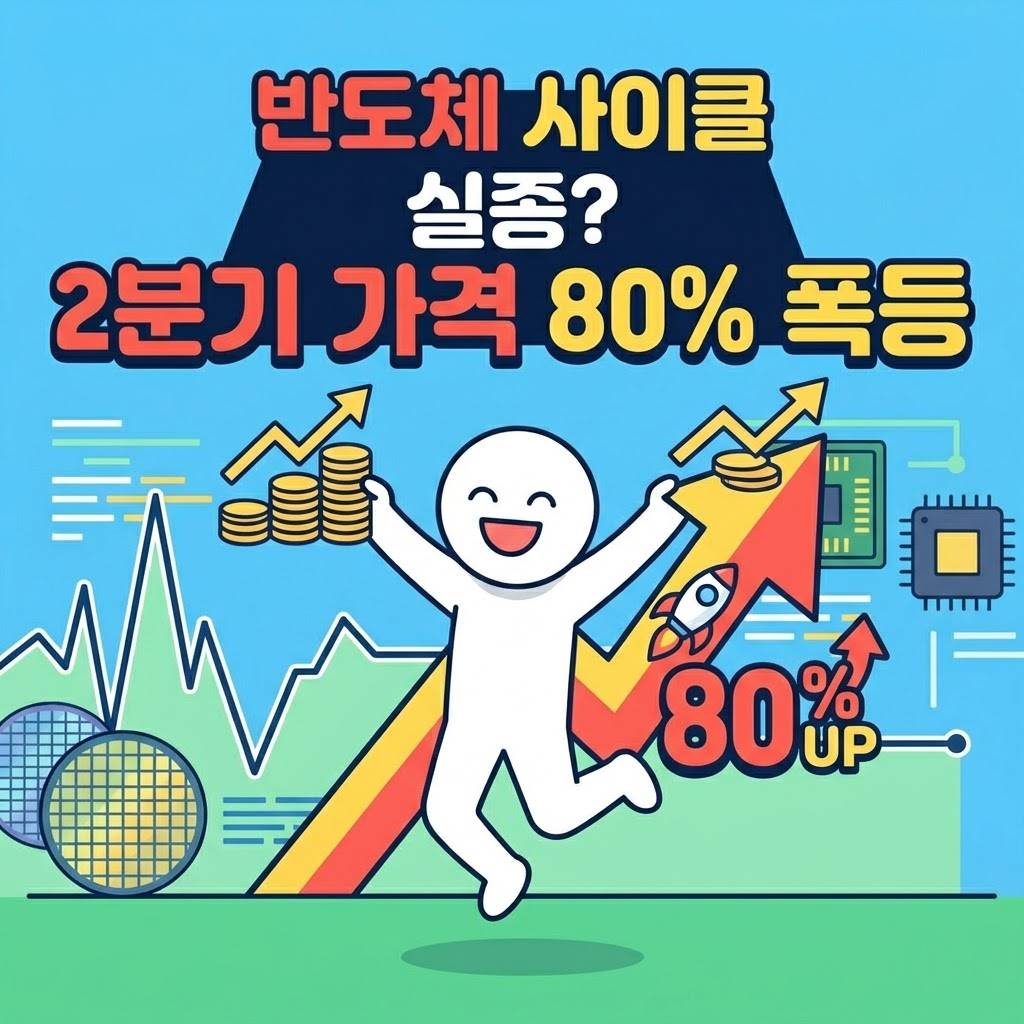반도체 사이클 실종? 2분기 가격 80% 폭등 전 "삼성&middot;하이닉스" 담아야 하는 이유