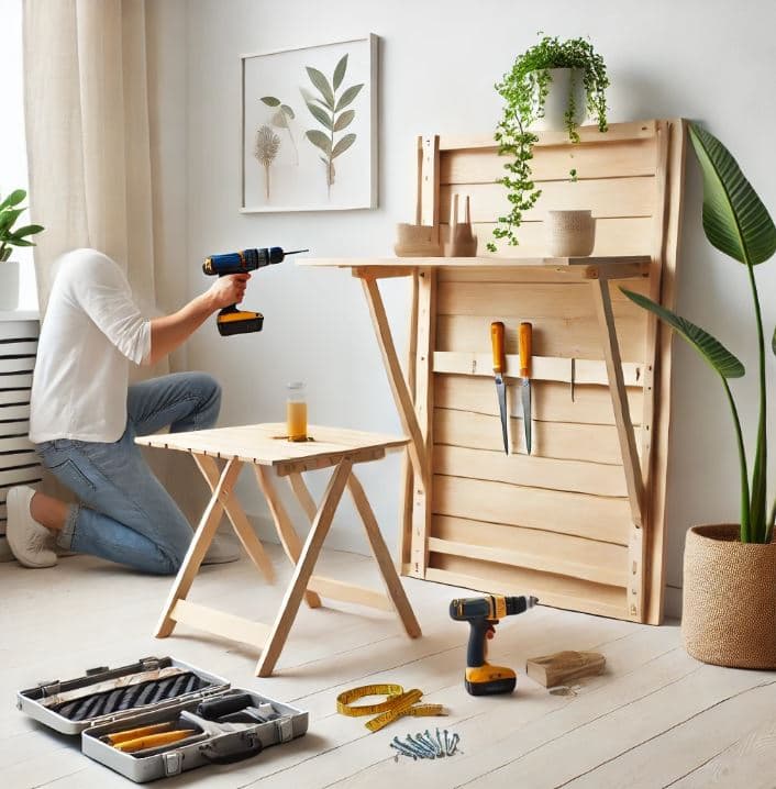 DIY 공간 활용 프로젝트: 직접 만드는 접이식 테이블