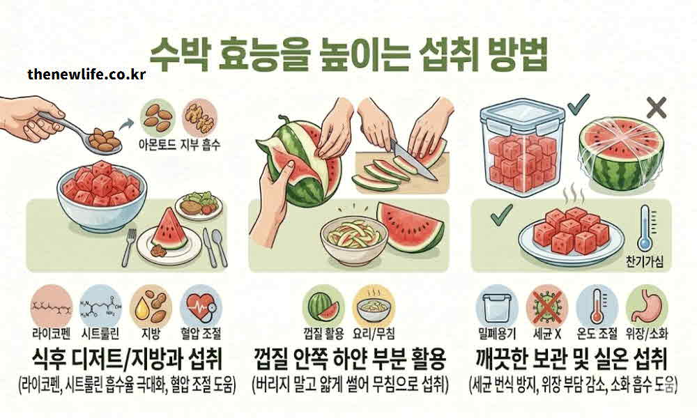 수박 효능 높이는 섭취 방법